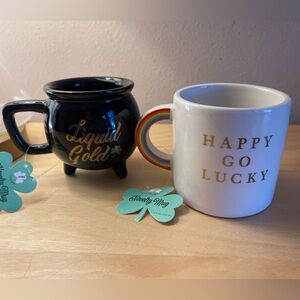 Set - Black and White Ceramic Mugs